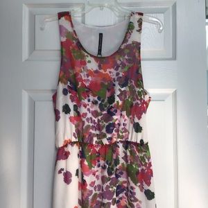 WALTER BAKER NWT W118 Maxi dress fairy Floral Marble Ivory sleeveless Medium